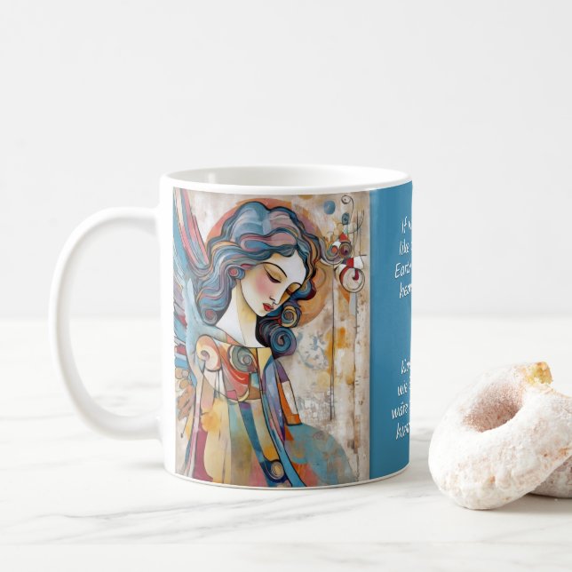 Angel Art & Sayings No. 7 of 12 different Mugs (With Donut)