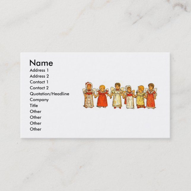 Angel Babies Business Card (Front)