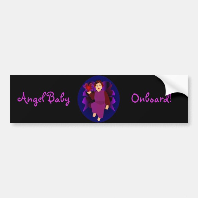 "Angel Baby Onboard II" Bumper Sticker (Front)