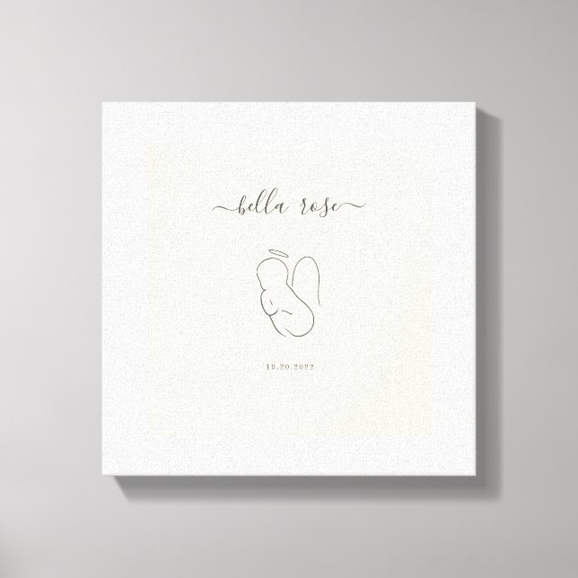 Angel Baby Sympathy Gift Canvas Print (Front)