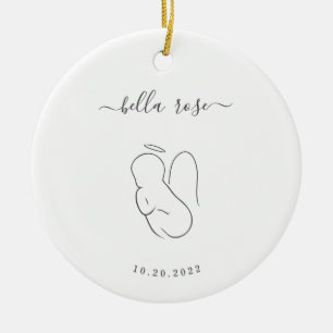 Angel Baby Sympathy Gift Ceramic Tree Decoration