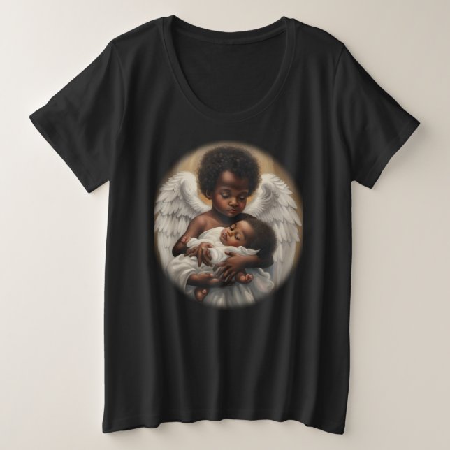 Angel babys plus size T-Shirt (Design Front)