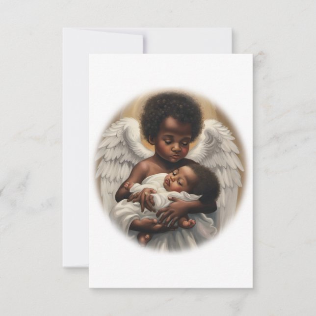 Angel babys thank you card (Front)