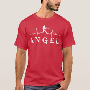 Angel Baseball Heartbeat for Baseball Players and T-Shirt