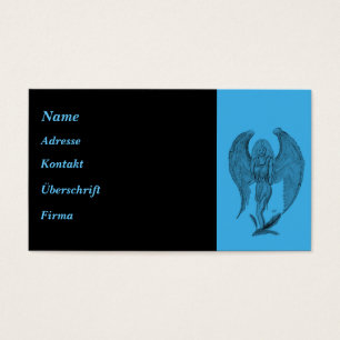 Angel black and blue design
