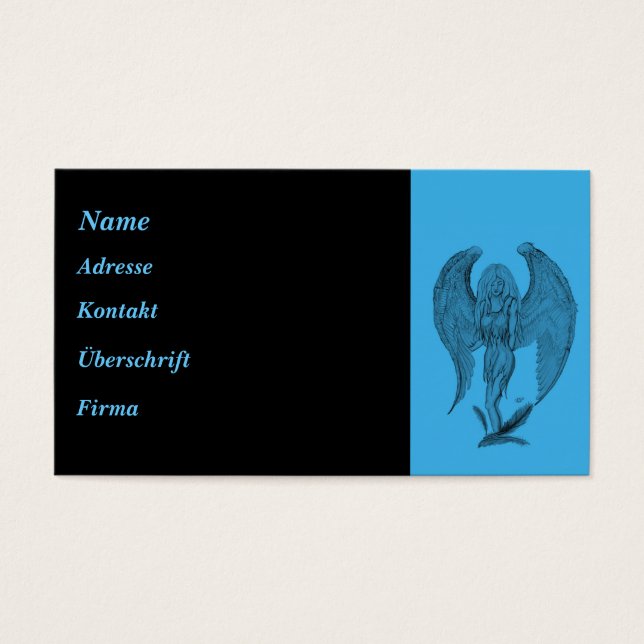 Angel black and blue design (Front)