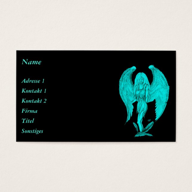 Angel , Black and Green design (Front)