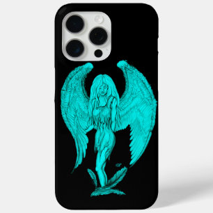 Angel , Black and Green design iPhone 15 Pro Max Case