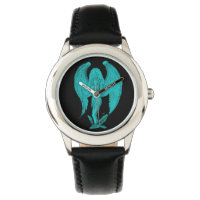 Angel black and green design