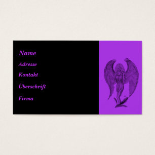 Angel black and purple design