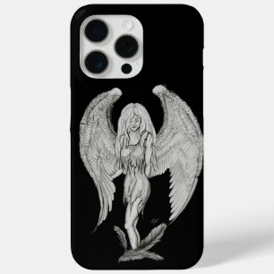 Angel - Black and White Design iPhone 15 Pro Max Case
