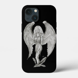 Angel - Black and white design iPhone 13 Mini Case