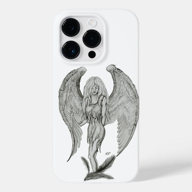 Angel - Black and White Design Case-Mate iPhone Case (Back)