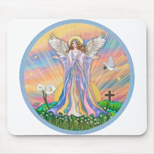 Angel Blessing Mouse Pad (Front)