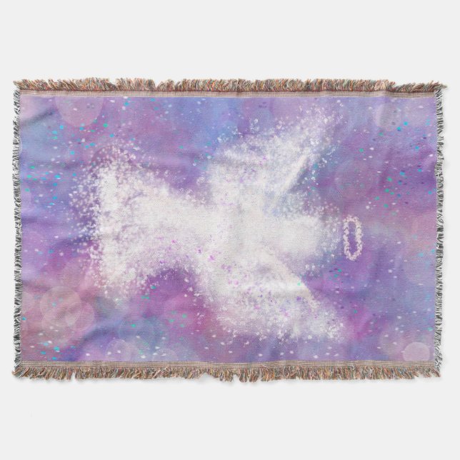 Angel Blessings   Throw Blanket (Front)