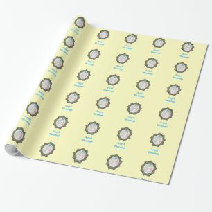 Angel blessings wrapping paper