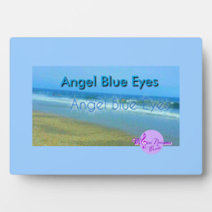 Angel Blue Eyes Photo Plaque with Easel Stand
