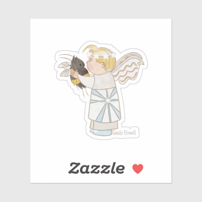 Angel Boy and Bee Sticker (Sheet)