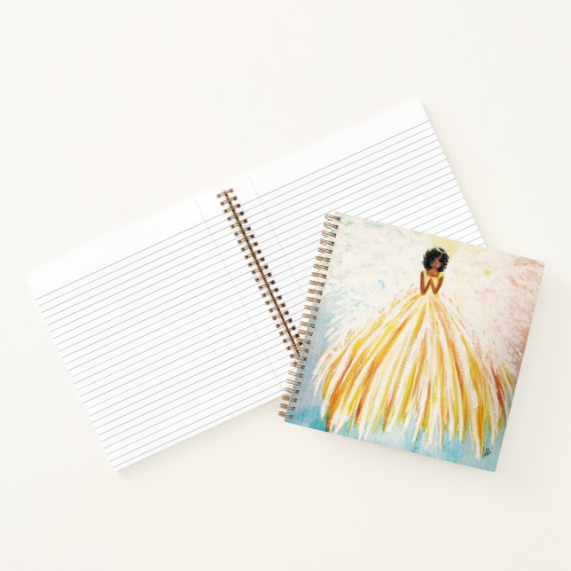 Angel Bright Spiral Notebook (8.5 x 8.5) (Inside)