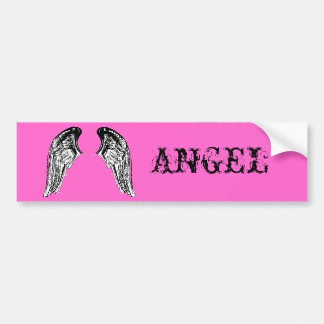 angel bumper sticker (Front)