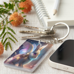 Angel Bunny Key Ring