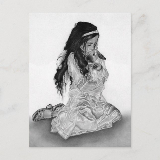 Angel Bunny Postcard (Front)