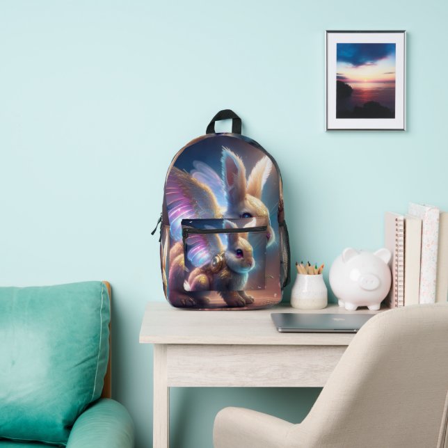 Angel Bunny Printed Backpack (Insitu)
