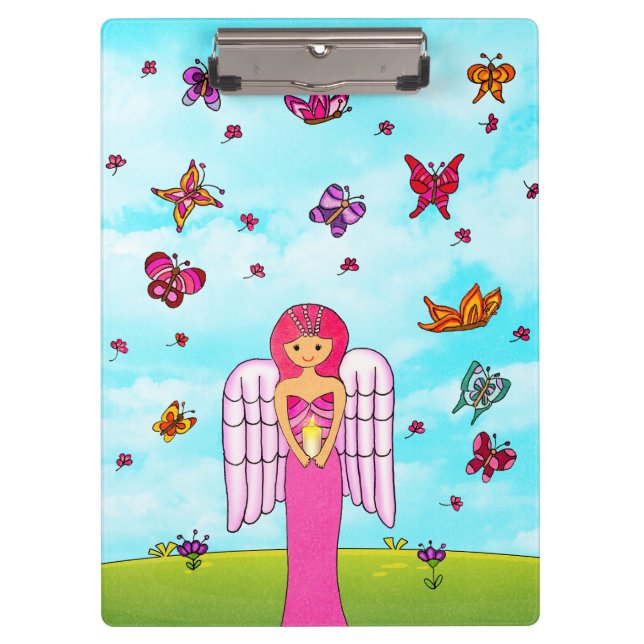 Angel Butterfly  Clipboard (Front)