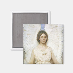 Angel by Abbott Thayer, Vintage Victorian Fine Art Magnet