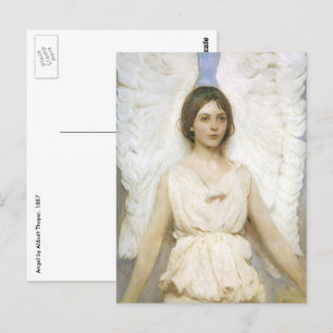 Angel by Abbott Thayer, Vintage Victorian Fine Art Postcard