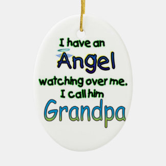 ANGEL CALLED GRANDPA CERAMIC TREE DECORATION