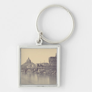 Angel castle and Vatican dome Key Ring