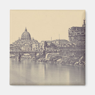 Angel castle and Vatican dome Magnet
