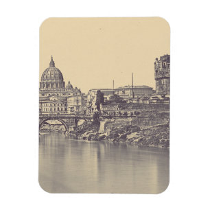 Angel castle and Vatican dome Magnet