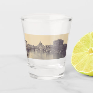Angel castle and Vatican dome Shot Glass