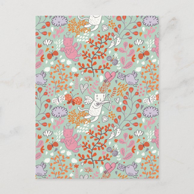 Angel cats postcard (Front)