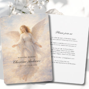 Angel Celebration of Life Funeral Invitation