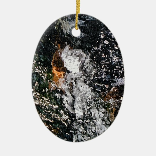 ANGEL CERAMIC TREE DECORATION (Front)