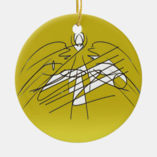 Angel Ceramic Tree Decoration