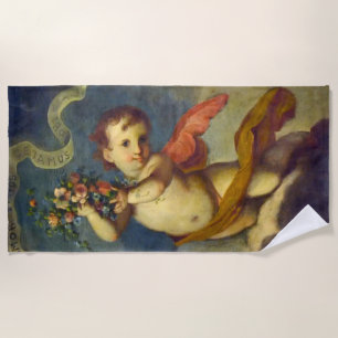Angel Cherub Beach Towel