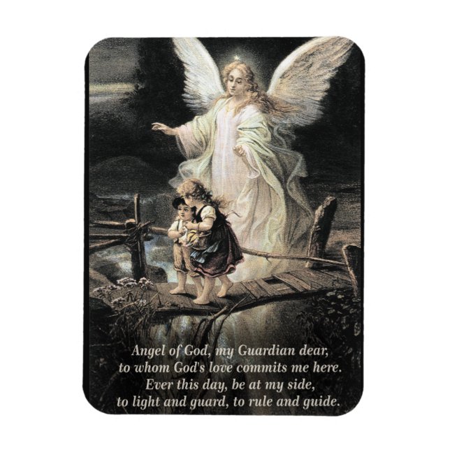 Angel, Children, Bridge, Poem Magnet (Vertical)