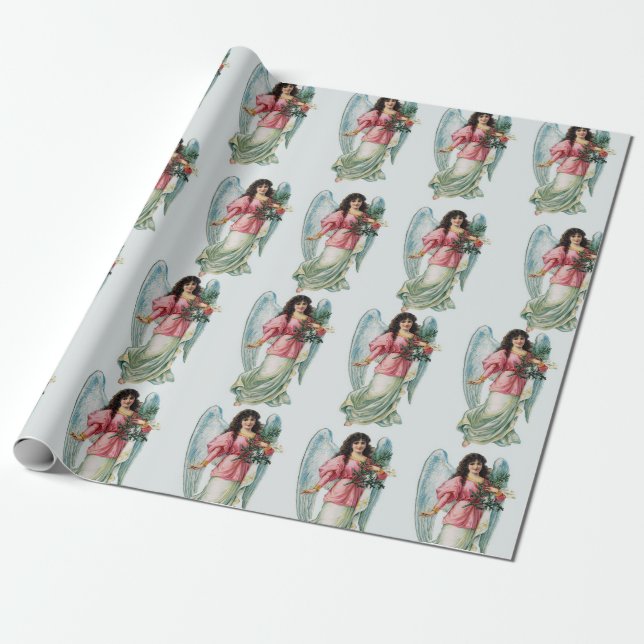 Angel Christian Wrapping Paper (Unrolled)