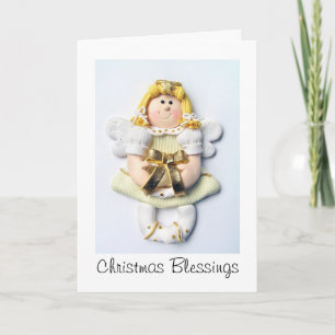 Angel Christmas Blessings Holiday Card