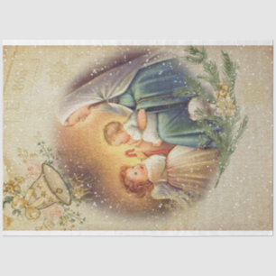 Angel Christmas Family Celebration Tissue Paper