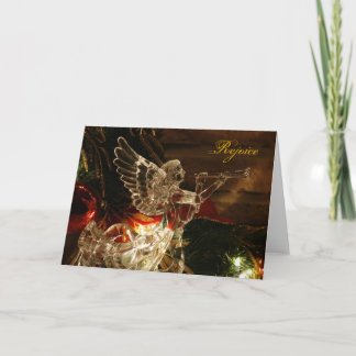 angel christmas, Rejoice - Holiday Card