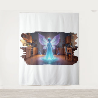 Angel Cinderella – Heavenly Fairytale Princess Art Tapestry