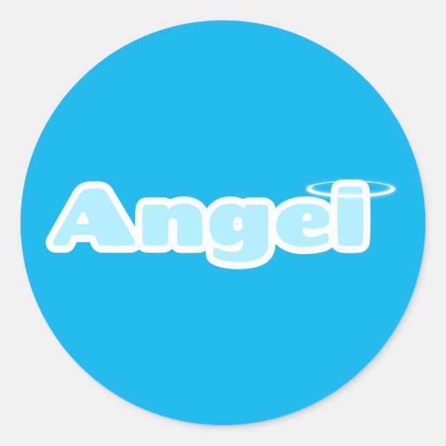 Angel Classic Round Sticker (Front)