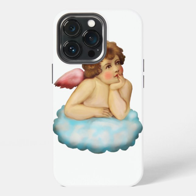 Angel Cloud Cupid iPhone Case (Back)