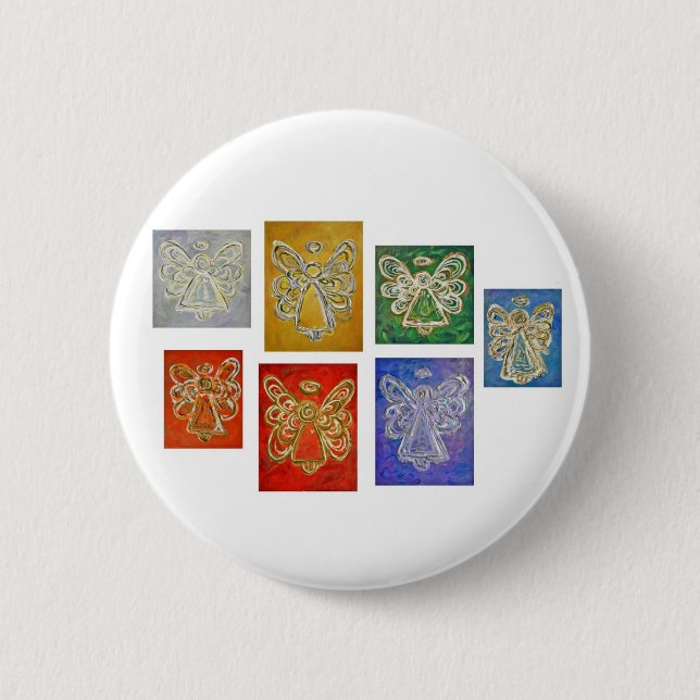 Angel Colour Series Paintings Button (Front)