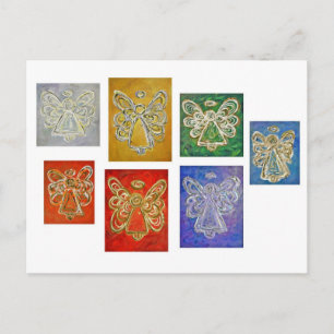 Angel Colour Series Paintings Postcard
